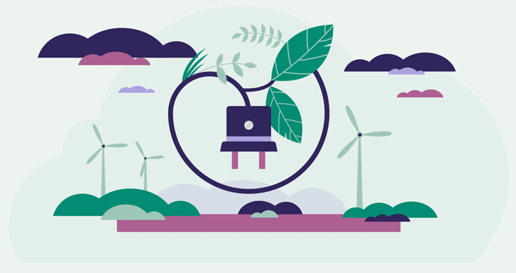 CEO Digital GIF: sustainability and renewable energy illustration